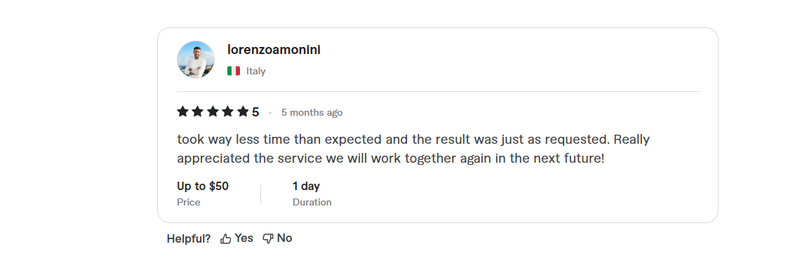Client testimonial screenshot 4
